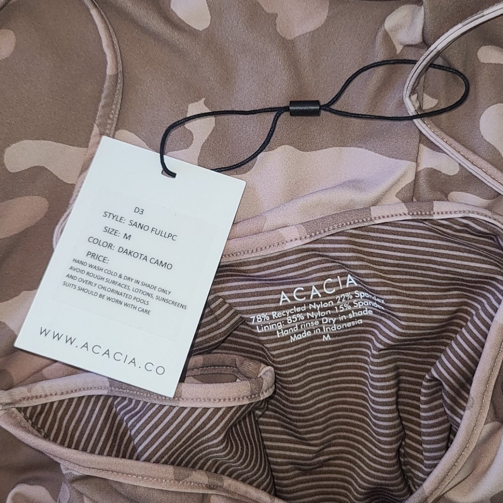 New acacia sano bodysuit surf suit Dakota camo M - Picture 3 of 16